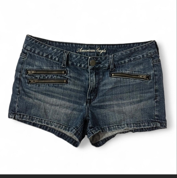 American Eagle Outfitters Pants - American Eagle Outfitters Dark Blue Denim Jean Shorts